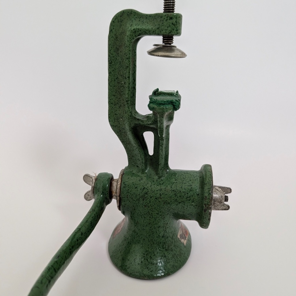 Spong Cast Iron Meat Grinder Hand Crank London England Antique - Picture 8 of 14